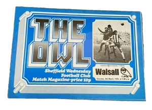SHEFFIELD WEDNESDAY V WALSALL - DIVISION THREE - 6/3/1976 - Picture 1 of 1