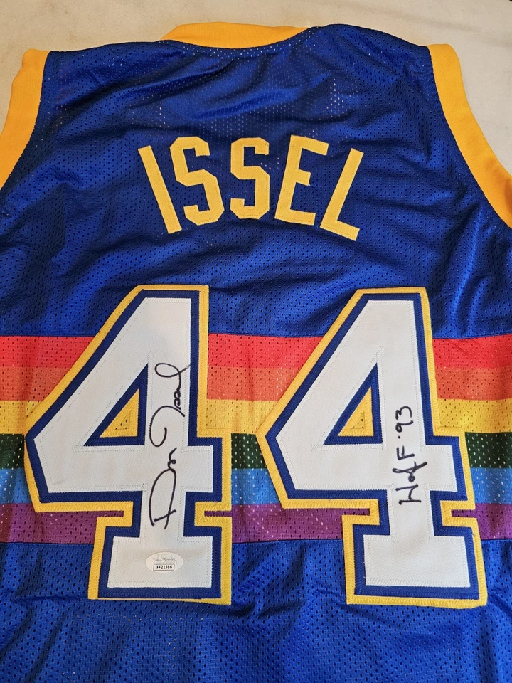 Dan Issel Autographed/Signed Jersey JSA Sticker Blue Jersey HOF - Image 1 of 4