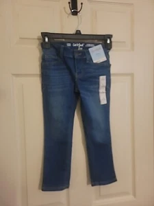 Cat & Jack Girls Tapered Adjustable Waist Stretch Jeans Sz 4 - Picture 1 of 6