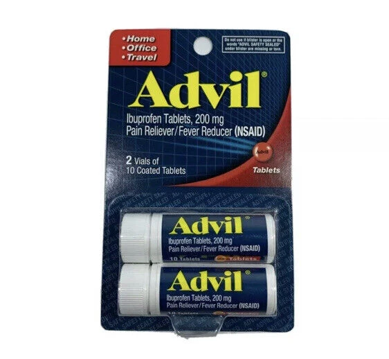 Advil Pain Reliever/Fever Reducer Ibuprofen 200mg - 2x10 Coated Tablets