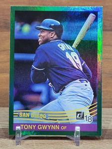 2018 Panini Donruss Retro 1984 Holo Green Tony Gwynn #258 HOF