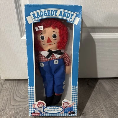 1987 Playskool оригинальный RAGGEDY ANDY 12,5» кукла с сердцем новый в коробке - Изображение 1 из 4