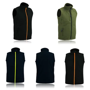 Mens Full Zip Pockets Body Warmer Jacket Gilet Sleeveless Work Wear Fleece Lined - Picture 1 of 18
