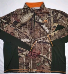 Mossy Oak Scent factor 1/4 zip Pullover longsleeve 2XL camo shirt hunting - Picture 1 of 10