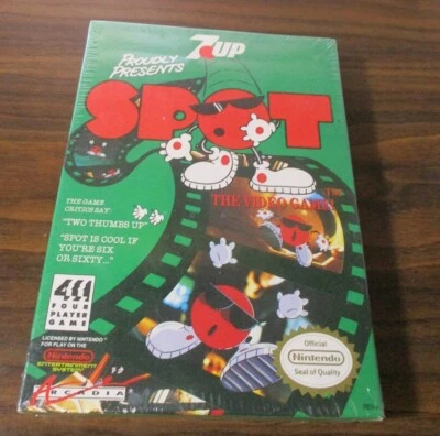 Spot: The Video Game (Nintendo NES, 1990) H-seam Sealed NOS 7UP NEW - Image 1 of 4