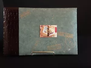 Unused Travel Memories Scrapbooking Album Green Travel Embellishments 11"x 7.25" - Picture 1 of 8