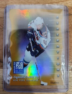1997-98 Donruss Elite Promo Gold Die-Cut Status #130 Zigmund Palffy XXX/100 Rare - Image 1 of 4