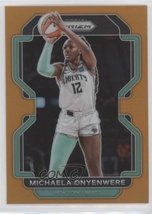 2022 Panini Prizm WNBA Orange Prizm /49 Michaela Onyenwere #140