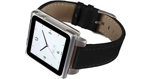 Hex Vision Classic Leather Watch Band for iPod nano Gen 6/7 (Black) - Imagen 1 de 1