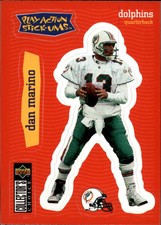 1997 Collector's Choice Stick-Ums Miami Dolphins Football Card #S23 Dan Marino