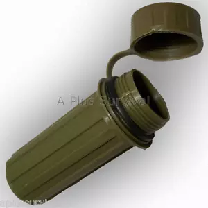 2 Pack Plastic Match Tinder Box Olive Drab Waterproof Container Survival - Picture 1 of 1