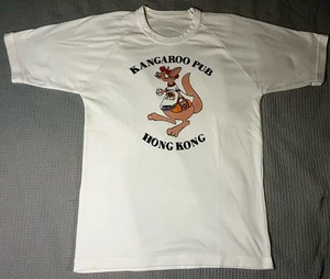 Vintage Kangaroo Club Hong Kong Raglan T Shirt Size Large - Picture 1 of 7