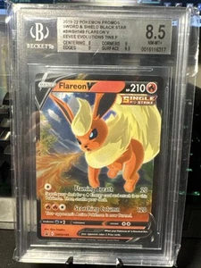 Beckett 8.5 Flareon V Swsh149 2021 sword and shield black star promo - Picture 1 of 3