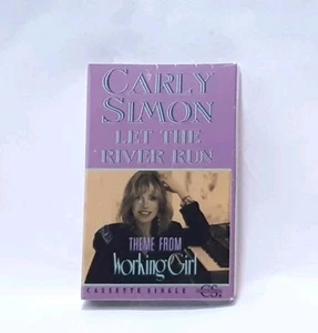 Carly Simon Let The River Run (1989) Single Theme From Working Girl Cassette New - Picture 1 of 3
