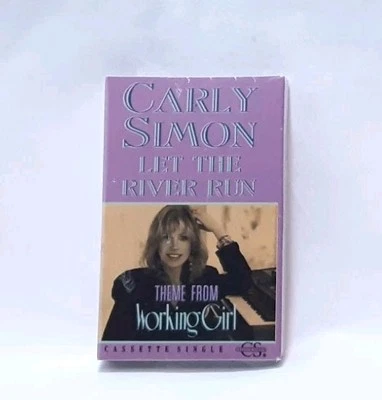 Carly Simon Let The River Run (1989) Single Theme From Working Girl Cassette New - Image 1 of 3