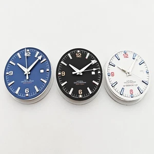 33 mm schwarz orange Zifferblatt und Zeiger grün leuchtend für 8215 2813 Uhrwerk - Bild 1 von 8