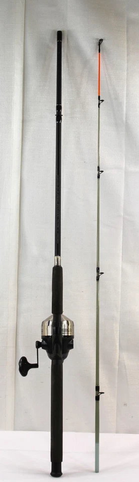 Zebco 808 Boss Hawg 7' Med H, 2 Piece Fishing Combo Solid Fiberglass Orange Tip - Image 1 of 4