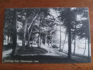 c1905 Greetings From Chautauqua Lake, NY, Rotograph - Picture 1 of 2