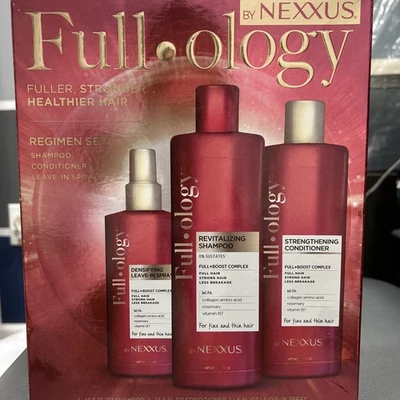 Nexxus Fullology Hair Regimen Set Shampoo Conditioner Densifying Spray New - Image 1 of 2