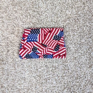 Amerikanische Flagge Druck Tasche Geldbörse Patriotisch Kreditkartenetui - Bild 1 von 6