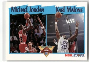 Michael Jordan / Karl Malone LL 1991-92 Hoops #306 - Bild 1 von 2