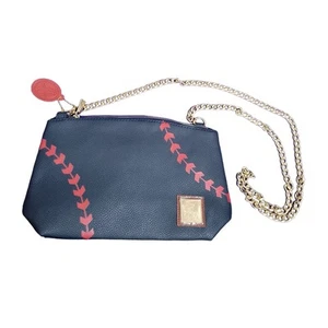 St. Louis Cardinals Baseball Leder blau rot gold Kette Umhängetasche - neu ohne Etikett - Bild 1 von 8