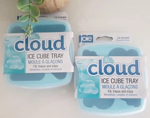 2x JOIE XL Cloud Blue Ice Cube Tray Lid Included - Picture 1 of 4