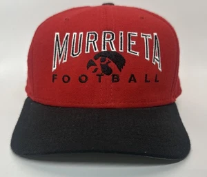 Vintage New Era Murrieta Valley Nighthawks Mütze Rot Schwarz SnapBack Cap USA - Bild 1 von 9