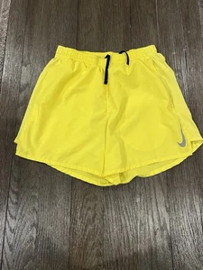 Herren Nike gefütterte Laufshorts gelb Medium - Bild 1 von 1
