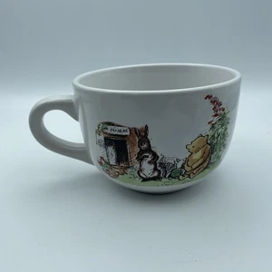 DISNEY Classic Winnie The Pooh Soup Coffee Tea Mug Cup Pooh Eeyore Rabbit - Picture 1 of 4