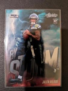 2025 Panini Absolute - By Storm Jalen Milroe #6 (RC) - Seahawks  - Picture 1 of 2