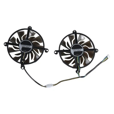 2Pcs 4Pin Graphics Card Cooling VGA Fan for eForce GTX1060 GTX960 12V - Image 1 of 4