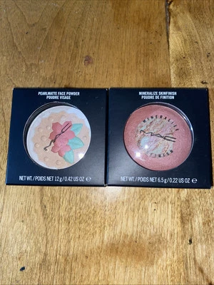 Lot Of 2, MAC Compact, In For A Treat, Semi Precious Rose Quartz, NIB, Authentic - Image 1 of 3