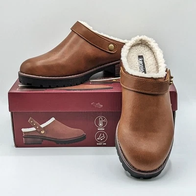 Kensie “Wrylie” Women’s Shoe Convertible Slingback Faux Leather Clog (Tan) - 7.5 - Image 1 of 4