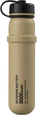 ELECOM NESTOUT Portable Charger, 5000mAh Outdoor Battery Power 5000mAh, Beige  - Image 1 of 4