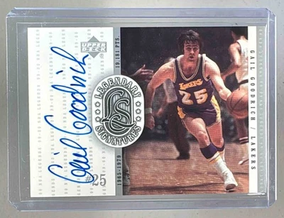 Gail Goodrich 1999 Upper Deck Legends #GA Legendary Auto - Image 1 of 3