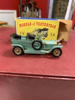 MATCHBOX LESNEY MODELS OF YESTERYEAR Y15-1 ROLLS ROYCE SILVER GHOST MINT BOXED - Image 1 of 4