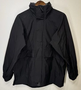 US Navy Cold Weather Gore-Tex Parka Hooded Black 8415-01-663-8130 Small XX-Short - Picture 1 of 14