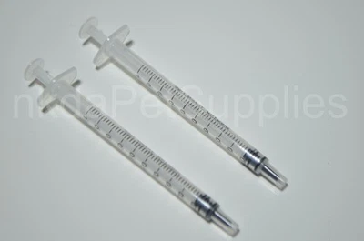 2x Baby Bird 1ml hand rearing Syringes Tubes crop feeder canary finch - Image 1 of 3