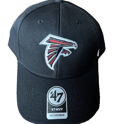 '47 Atlanta Falcons MVP Black Adjustable Strap Hat Cap NWT - Image 1 of 4