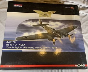 2008 Corgi 1:72 Scale He-III H-3 -KG53 'Condorlegion' Lille-Nord, France AA33711 - Picture 1 of 10