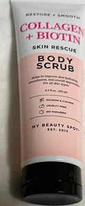 COLLAGEN + BIOTIN SKIN RESCUE BODY SCRUB HELP TO IMPROVE SKIN HYDRATION - Picture 1 of 2