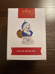 New 2022 HALLMARK Keepsake POLAR BEAR PAL Ornament Club MEMBER EXCLUSIVE - Picture 1 of 1