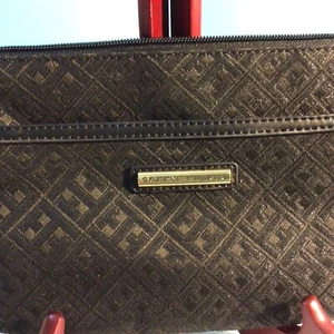 Tommy Hilfiger Logo Fabric Wristlet Clutch Handbag Black - Picture 1 of 15
