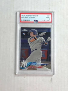 GLEYBER TORRES 2018 Topps Chrome Flagship Base RC #31! PSA MINT 9! Yankees! - Bild 1 von 3