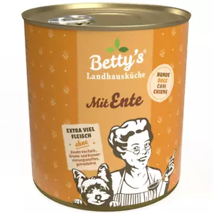 Bettys Landhausküche Dose für Hund - mit Ente & Geflügel 12 x 800g - Bild 1 von 1