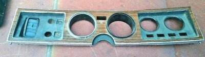 1975-78 Dodge Charger DASH INSTRUMENT CLUSTER VENT BEZEL TRIM WOODGRAIN LOC126SW - Image 1 of 4