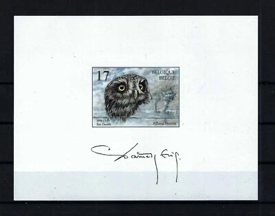 [NIA23] Belgium NA6-FR Owls MNH ** Souvenir 1999 SUPERB - Image 1 of 2