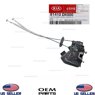 Actuador de bloqueo de puerta trasero izquierdo genuino OEM Kia Optima 2016-2020 Foto 1 de 2