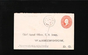 War Department Chief Signal 3c Red PSE New Braintree MA Fancy Backstamp Cover $ - Picture 1 of 3